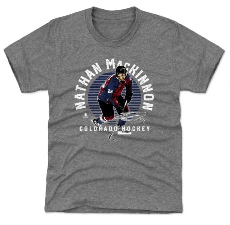 Colorado Avalanche Dětské - Nathan MacKinnon Emblem NHL Tričko