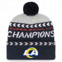Los Angeles Rams - Super Bowl LVI Champions Clapboard Cuffed Pom NFL Zimní čepice