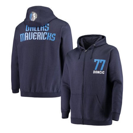 Dallas Mavericks - Luka Doncic Full-Zip NBA Bluza z kapturem