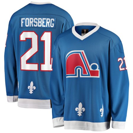 Quebec Nordiques - Peter Forsberg Retired Breakaway NHL Trikot