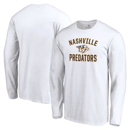 Nashville Predators - Victory Arch White NHL Long Sleeve T-Shirt