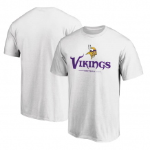 Minnesota Vikings - Team Lockup White NFL T-Shirt