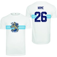Fínsko - 2026 Hokejové Tričko/Vlastné meno a číslo - biela