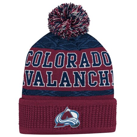 Colorado Avalanche Dětská - Puck Pattern NHL Zimní čepice