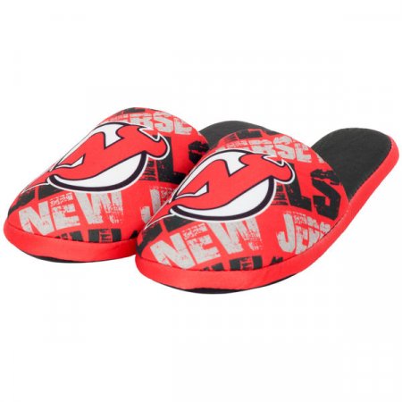New Jersey Devils Youth - Wordmark Printed NHL Slippers