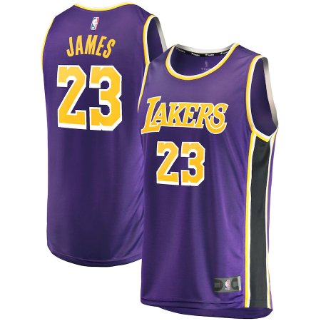 Los Angeles Lakers - Lebron James Fast Break Replica Purple NBA Trikot
