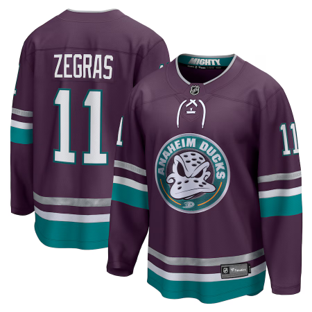 Anaheim Ducks Trevor Zegras 30th Anniversary Breakaway NHL Jersey FansMania