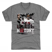 Tampa Bay Buccaneers - Tom Brady H12TORY Gray NFL T-Shirt
