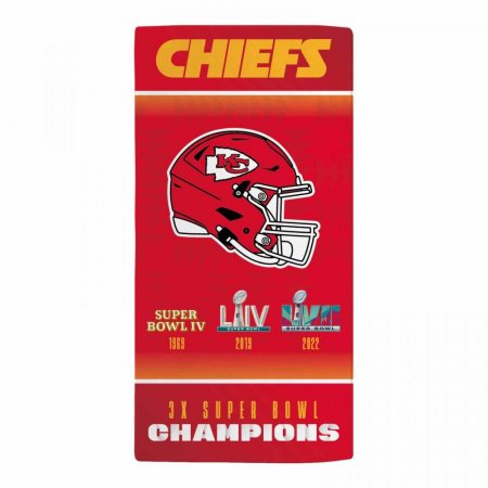 Kansas City Chiefs - 3 x Super Bowl Champs NFL Ręcznik