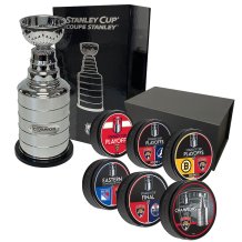 Florida Panthers - 2024 Stanley Cup Champs Six-Puck Set and Trophy