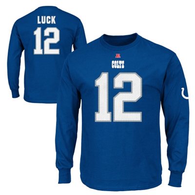 Indianapolis Colts - Andrew Luck NFLp Tshirt - Wielkość: M/USA=L/EU