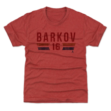 Florida Panthers Youth - Aleksander Barkov Font Red NHL T-Shirt
