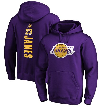 Los Angeles Lakers - Lebron James Purple NBA Mikina s kapucňou