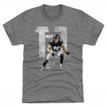Pittsburgh Steelers - T.J. Watt Bold Gray NFL Tričko