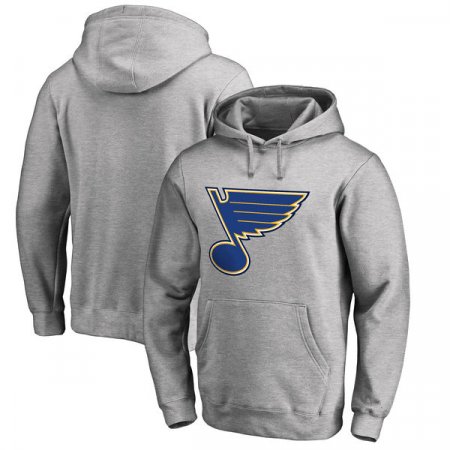 St. Louis Blues - Primary Logo Gray NHL Bluza z kapturem