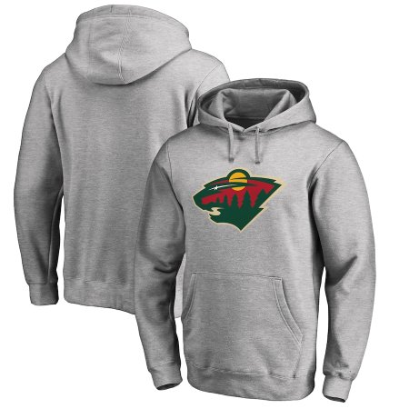 Minnesota Wild - Primary Logo Gray NHL Bluza s kapturem - Wielkość: L/USA=XL/EU