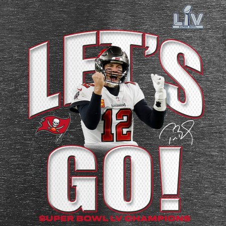 Tampa Bay Buccaneers - Tom Brady Super Bowl LV Champions Hometown NFL T-Shirt