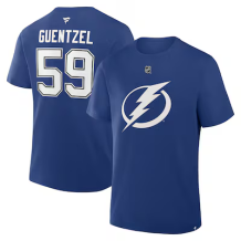 Tampa Bay Lightning - Jake Guentzel Stack Blue NHL T-shirt