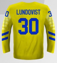 Švédsko - Henrik Lundqvist 2018 MS v Hokeji Replica Fan Dres