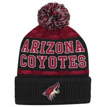 Arizona Coyotes Dětská - Puck Pattern NHL Zimní čepice