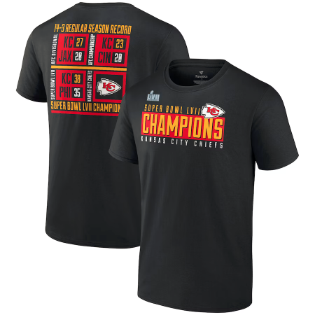 Kansas City Chiefs - Super Bowl LVII Champs Scoreboard NFL T-Shirt