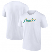 San Jose Sharks - Primary Logo Graphic White NHL T-Shirt