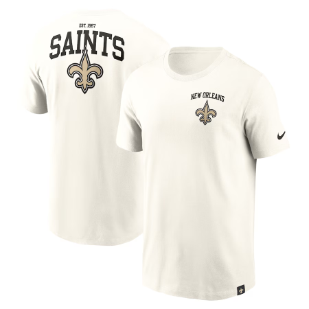 New Orleans Saints - Blitz Essential Cream NFL T-Shirt - Wielkość: XXL/USA=3XL/EU