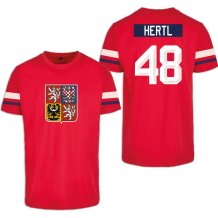 Czechy - Tomáš Hertl 2026 Hockey Koszulka - czerwony