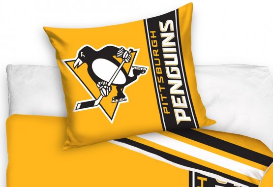 Pittsburgh Penguins - Belt Stripe NHL Bedsheets
