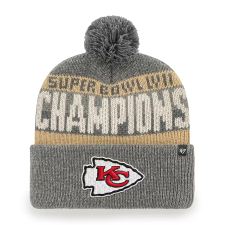 Kansas City Chiefs - Super Bowl LVII Champs Split NFL Knit hat