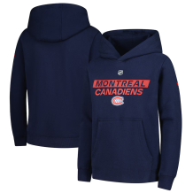 Montreal Canadiens Dětská - Authentic Pro Wordmark NHL Mikina s kapucí