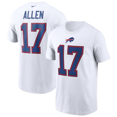 Buffalo Bills - Josh Allen White NFL T-Shirt