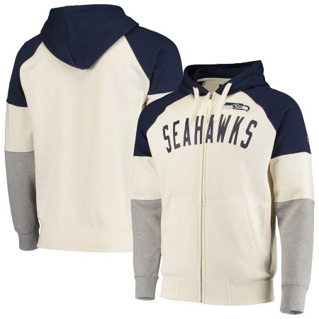 Seattle Seahawks - French Terry Full-Zip NFL Mikina s kapucňou