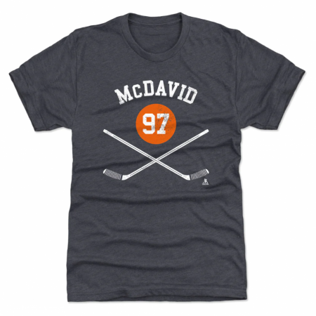 Edmonton Oilers - Connor McDavid Sticks two Navy NHL Tričko