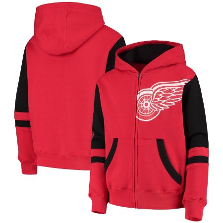 Detroit Red Wings Dětská - Faceoff Full-zip NHL Mikina s kapucí