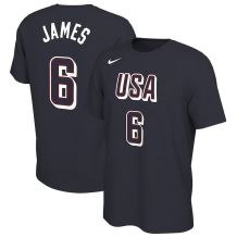 USA Basketball - LeBron James 2024 Summer Olympics Tričko Navy