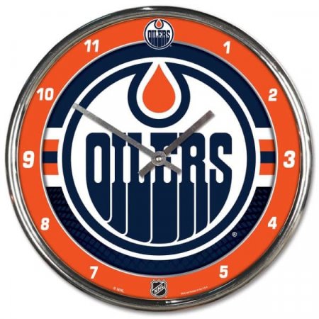 Edmonton Oilers - Chrome NHL Clock