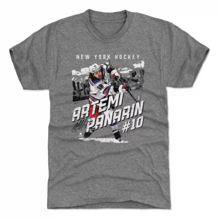 New York Rangers - Artemi Panarin Skyline NHL T-Shirt