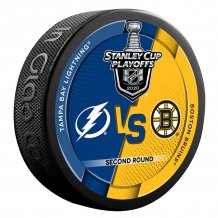 Tampa Bay Lightning vs. Boston Bruins - 2020 Stanley Cup Playoffs Dueling NHL Puck