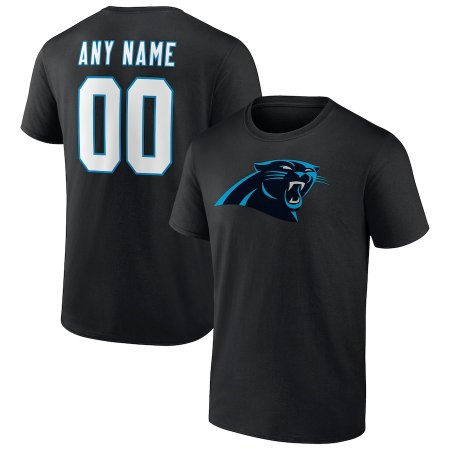 Carolina Panthers - Authentic Personalized Black NFL T-Shirt
