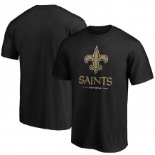 New Orleans Saints - Team Lockup Black NFL Tričko
