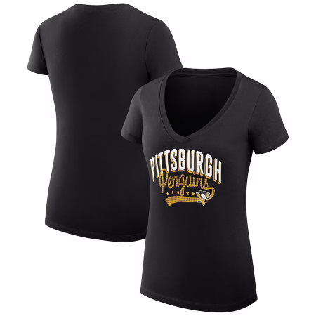 Pittsburgh Penguins Womens - Filigree Logo NHL T-Shirt