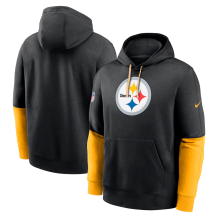 Pittsburgh Steelers - 2024 Sideline Club Pullover Black NFL Mikina s kapucí