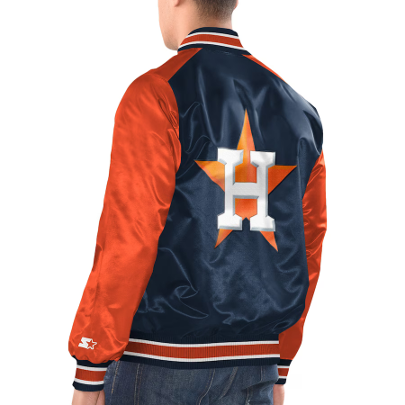 Houston Astros - Full-Snap Varsity Satin MLB Jacket