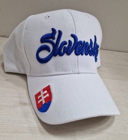 Slovakia - Wordmark Hockey White Czapka