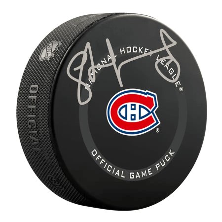 Montreal Canadiens - Juraj Slafkovsky Podepsaný Official Game NHL Puk