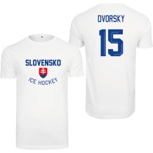 Słowacja - Dalibor Dvorský Authentic Hockey Koszulka - biała