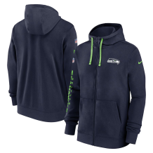 Seattle Seahawks - 2024 Nike Sideline Club Full-zip NFL Mikina s kapucňou
