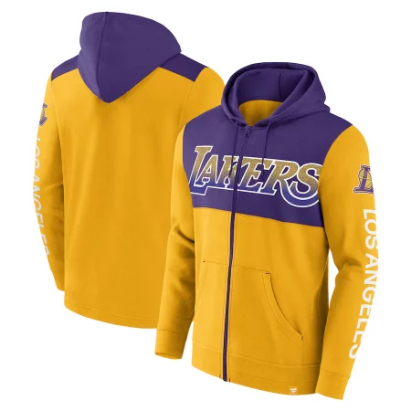Los Angeles Lakers - Skyhook Coloblock NBA Bluza s kapturem