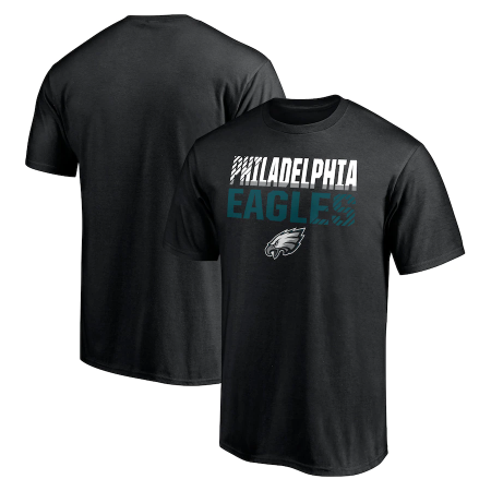 Philadelphia Eagles - Pro Fade Out Black NFL T-Shirt